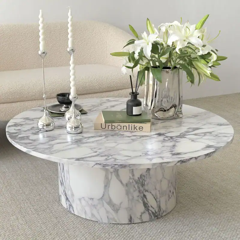 Faux Marble Coffee Table